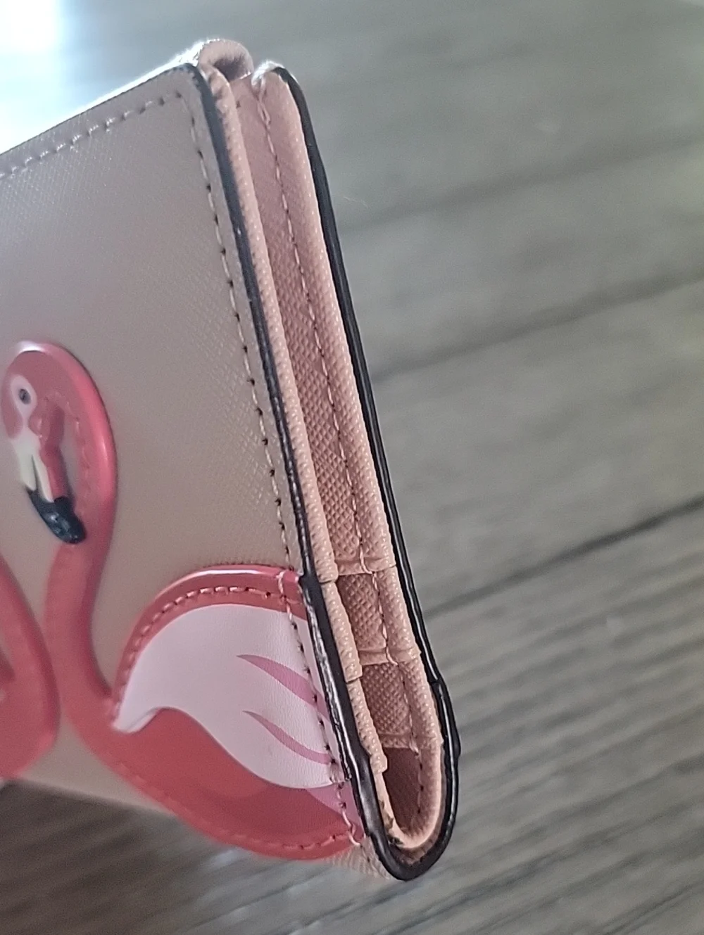 kate spade By The Pool  Flamingo Adalyn Saffiano Leather Wallet